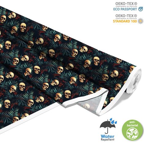TESSUTI DECORATIVI PER ESTERNI OXFORD - Motivo Teschio I DX4013 (1/5)