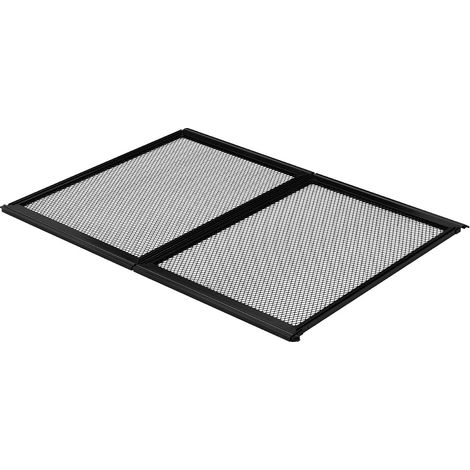 Protecteur de porte VR, 673,1 x 508 mm, grille de porte facile à installer et démonter, maille renforcée respirante, alliage d'aluminium pour protection des animaux, noir. (1/5)