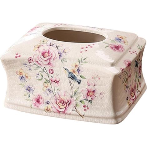 Porte-Serviettes Céramique Vintage Distributeur De Serviettes pour Cuisine Et Salle De Bain Organisateur De Élégant Décoration De Table (1/5)