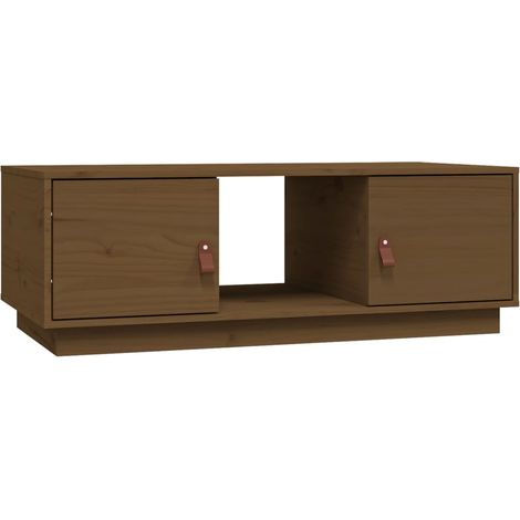 Maison Exclusive - Couchtisch Honigbraun 100x50x35 cm Massivholz