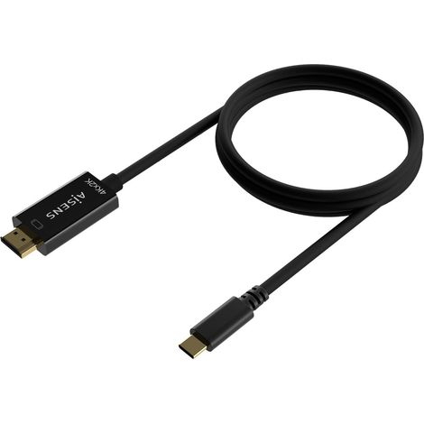 Cable Conversor HDMI 4K Aisens A109-0623/ USB Tipo-C Macho - HDMI Macho/ 0.8m/ Negro (1/3)