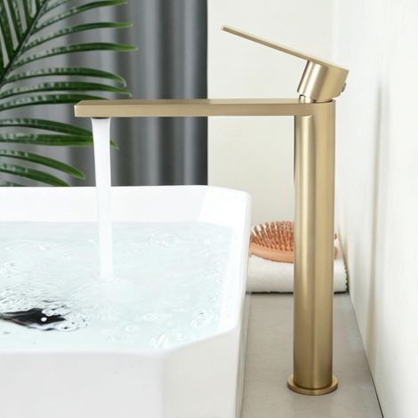 Robinet Lavabo Salle de Bain Haut, Mitigeur Lavabo Vasque à Poser (1/5)