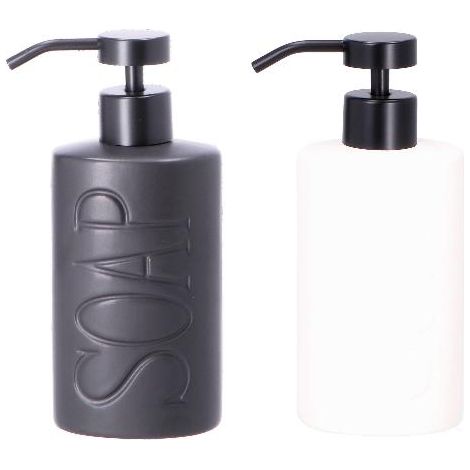 1 Pezzo Dispenser Sapone Portasapone in Ceramica Scritta Soap 2 Colori (1/2)
