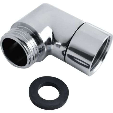 Pommeau Douche Adaptateur 90°,1 Pièces Cuivre Douchette Connecteur, G1/2 Pommes de Douche et Douches à Main Adaptateur, Utilisé pour Connecter Pommes de Douchette