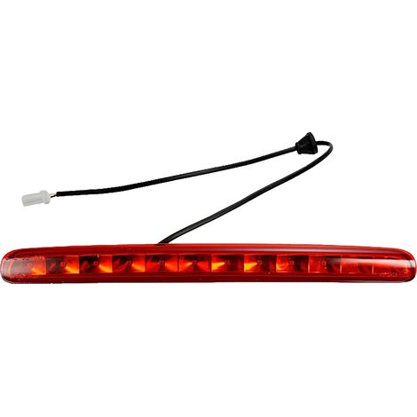 Luz de freno trasera alta, LED, resistente a los golpes, roja. (1/2)