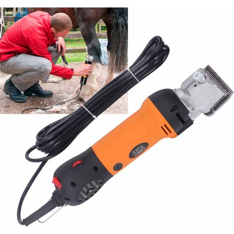 Elektrische Schere mit einstellbarer Geschwindigkeit für Rosshaar, Ziegenhaar und Kaschmir, orange, europäischer Standard 220 V (1/5)