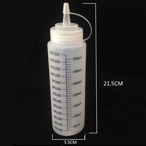 Lot de 6 flacons souples de 350 ml pour condiments et vinaigrettes - Distributeur de condiments - Accessoires de cuisine (1/5)