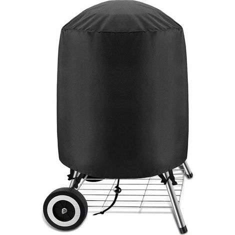 Housse de protection ronde pour barbecue, grill à charbon de bois de jardin, 75 x 70 cm (1/5)