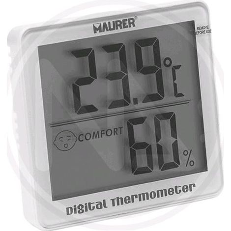 TERMOMETRO DIGITALE IN ABS MAURER 90X80X12MM (1/4)
