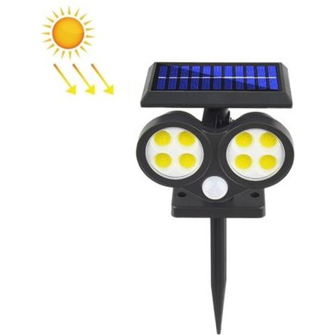 TG-TY092 Lampe murale solaire à double tête avec détecteur de mouvement pour jardin et éclairage extérieur (1/5)