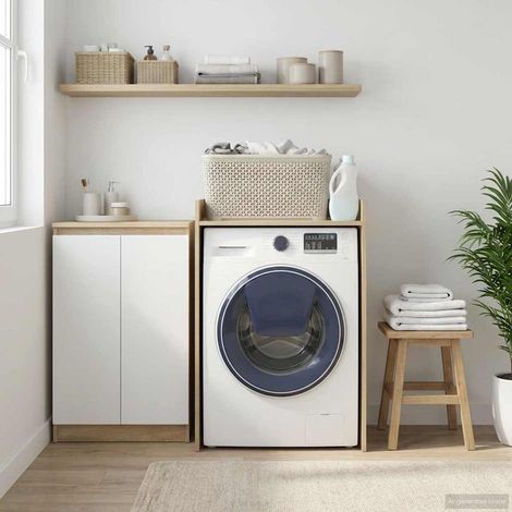 Waschmaschinen-Schrank Sonoma 67,5 x 48 x 97 cm Holzwerkstoff (1/5)