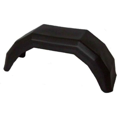 Imline – Garde-boue plastique noir 8 pouces – Protection contre projections – Plastique résistant aux UV – Montage rapide sur remorque et caravane