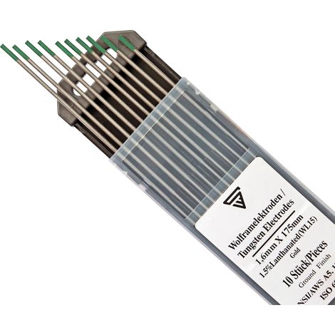 STAHLWERK WIG Wolfram Schweißelektroden 1,6 x 175 mm WP Thoriumfrei (1/4)