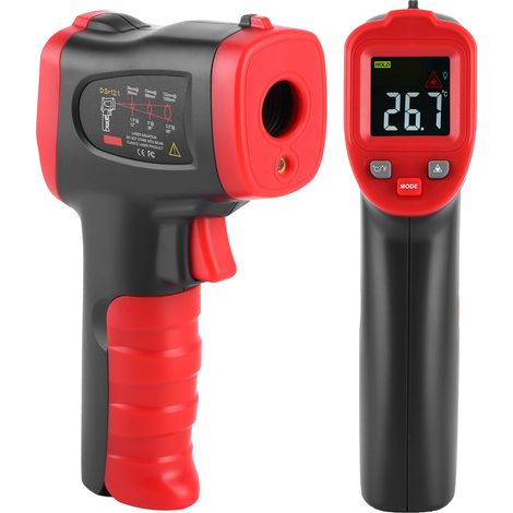 WT327A Infrarot-Thermometer mit Farbanzeige, -50 °C bis 400 °C, industrielles tragbares Temperaturmessgerät (1/5)