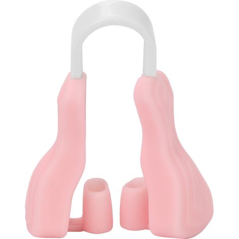 Pince à nez en silicone souple, correcteur d’arête nasal portable pour voyage – Rose (1/5)