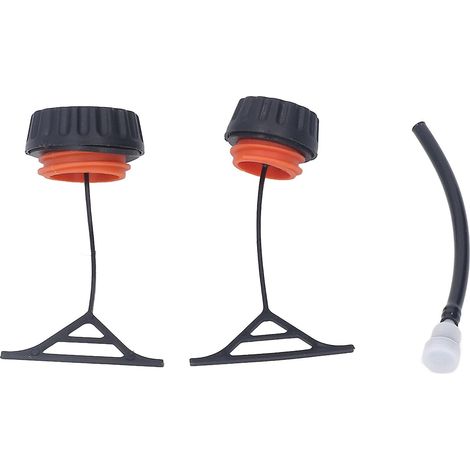 Pièces de rechange pour tronçonneuses Stihl : bouchon de réservoir d'essence et bouchon d'huile pour chaînes Stihl 020, 021, 023, 024, 025, 026, 028 et 034 (1/5)
