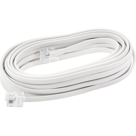 Cordon téléphone Rj11/Rj11 longueur 10M