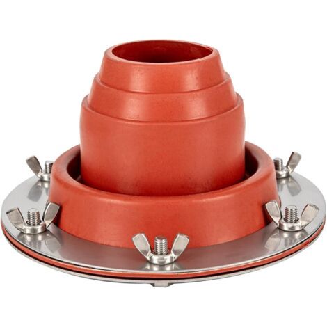 Botte de cheminée en silicone haute température Botte d'aération de toit flexible pour tuyau OD 1 77" à 3 94" Kit de solin de tuyau de toiture résistant à la chaleur pour tente cloche yourte po (1/5)