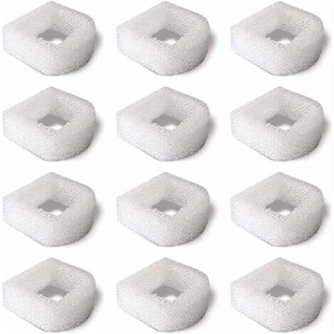 Filtre en Mousse de Rechange Accessoire (Pack de 12) pour Fontaine à Eau pour Chat Chien Animaux- Compatible avec Fontaines en Céramique et Fontaines Drinkwell 360 en Acier (1/4)