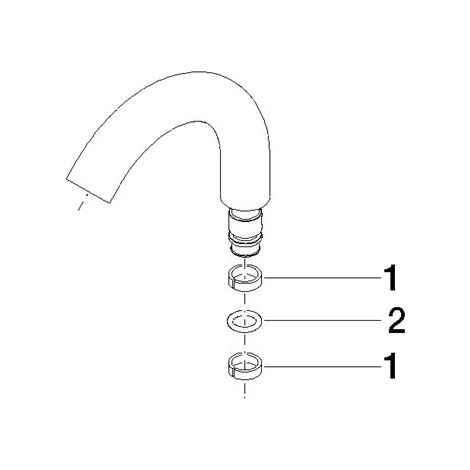 Dornbracht 90282221600-00 Bec de vidage pour bidet Pièces détachées