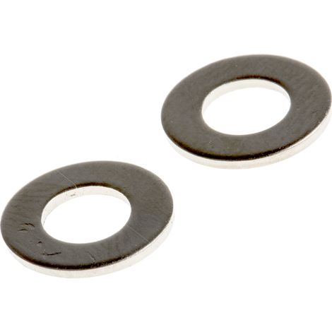 Rondelle plate, 2BA, Laiton, 5.13mm x 9.9mm, Nickelé ( Prix pour Sachet de 250 )