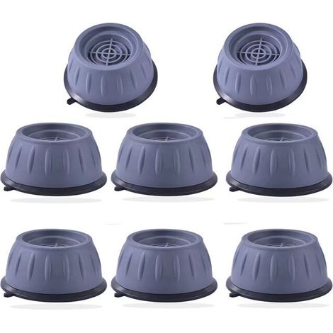 Tapis Anti-vibration Machine à Laver 8PCS, Patin Anti Vibration Lave Linge Anti Bruit, Support Machine à Laver Sèche-linge Universel (1/5)