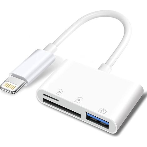 Lightning vers carte SD & TF adaptateur pour - compatible MIDI. USB - bricolage - 3 en 1 (1/5)