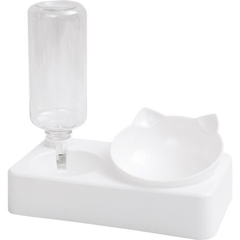 Distributeur de nourriture pour chats avec contrôle stable du niveau d'eau, distributeur automatique, inclinaison de 15°, pour les animaux de petite et moyenne taille.-AquaForge (1/5)