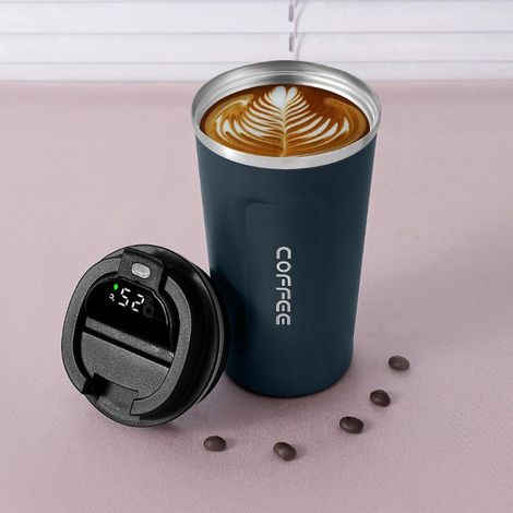 Mug isotherme avec affichage intelligent de la température, mug à café intelligent en acier inoxydable, étanche