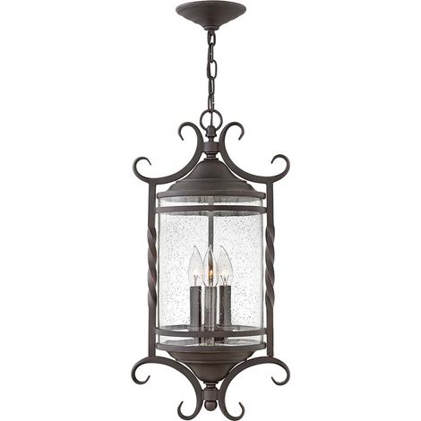 Lampada sospensione esterna Hinkley Casa nero E14 IP44 (1/4)