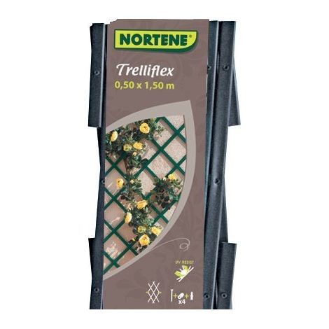 0,5 x 1,5 m graues erweiterbares PVC-Spalier TREILLIFLEX NORTENE