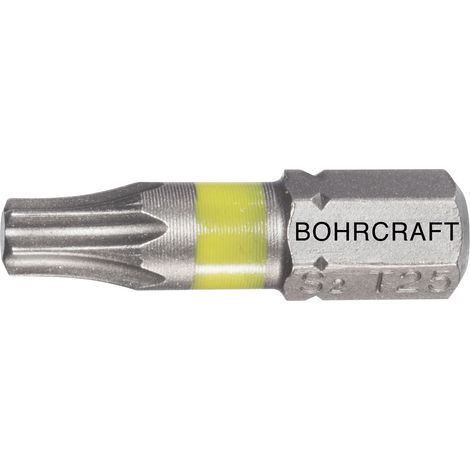 BOHRCRAFT Bit-Einsatz mit Farbring 1/4"sechskant TX 40/25 mm Torx®