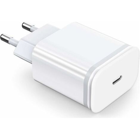 Chargeur Rapide 20W USB C pour iPhone 12 ProMax, Prise Secteur Mural PD 3.0 Adaptateur Alimentation de Charge pourPD20W Réglementation européenne (1/3)