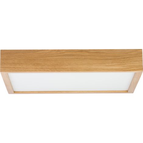 Lampada da soffitto LEJA quadrata 305mm ROVERE per soggiorno cucina bagno ELEGANTE (1/5)