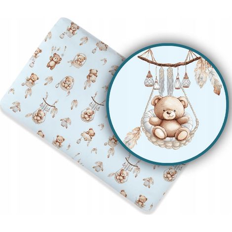 Lenzuolo di cotone per culla, 120x60 cm, con diverse fantasie (1/5)