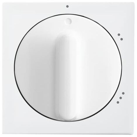 Busch-Jaeger Couvercle central avec impression symbole "1-2-3" pour interrupteur à gradins, bouton rotatif blanc alpin - Busch-balance® SI (2542 DR/02-914), 2CKA001710A4066