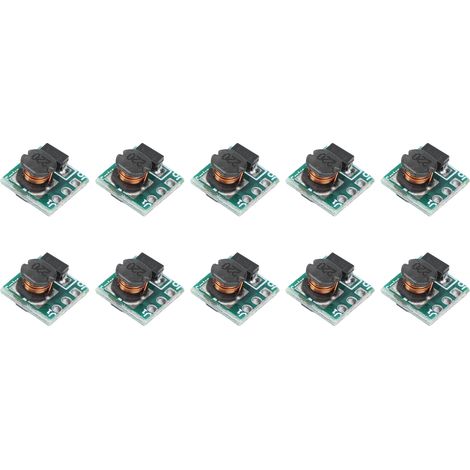Module convertisseur élévateur DC-DC 10 pièces (1,5 V/1,8 V/2,5 V/3 V/3,3 V/3,7 V/4,2 V vers 5 V) Carte d'élévation T64 (1/5)