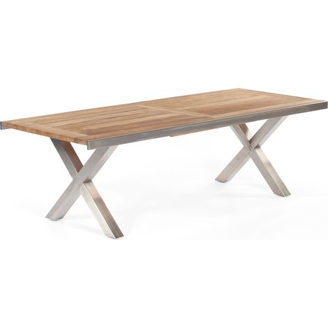 Ausziehtisch Spectra 245/331x100 cm Edel stahl/old Teak Look SonnenPartner (1/2)