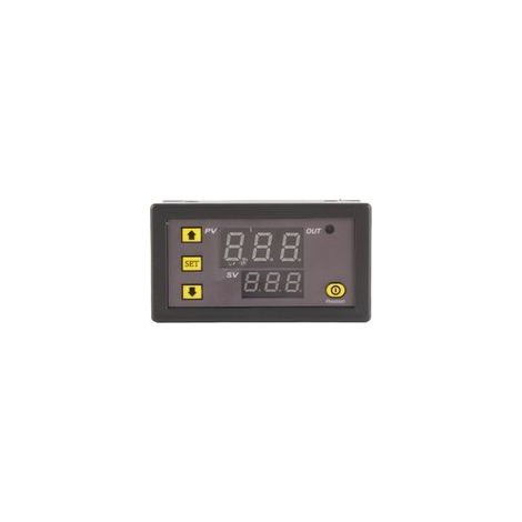 Contrôleur de température numérique LED avec capteur intégré – Modèle W3230, alimentation 12 V CC (1/5)