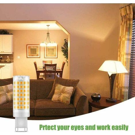 Lampe LED G9 Céramique 5 W pour Miroir, Lustre, Applique Murale ou Éclairage Extérieur – Température de Couleur 2700–3000 K – Lot de 6 (1/3)