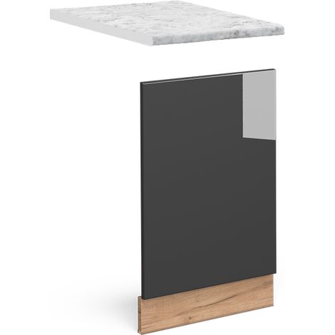 Pannello frontale Fame-Line, Antracite lucido, 45 cm , PL Marmo, Vicco