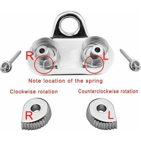 Taquet Coinceur Corde Bateaux Taquets Amarrage INOX Accessoires de Bateaux Marine Kayak - Argent (1/4)