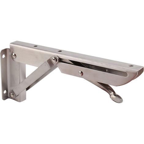 Support d'étagère pliable (2 pièces) 30 cm (12 pouces), en acier inoxydable de type K, durable et de grande capacité - AquaForge (1/4)