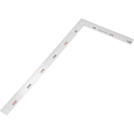 Squadra metallica a 90° – 300x150mm / 500x250mm – argento – marcatura