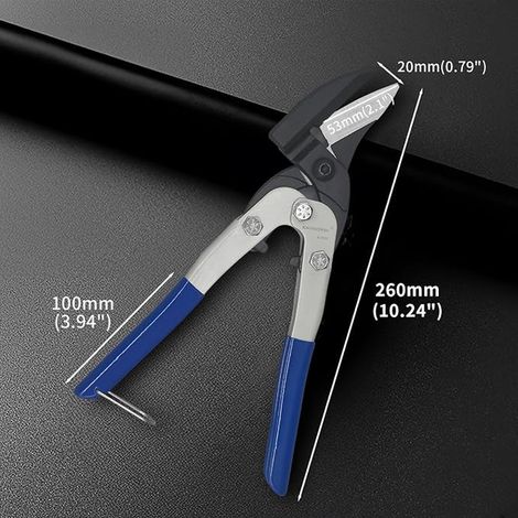 275mm Sheet Metal Shear Aviation Metal Shear Iron Shear Industrial Shear for Cutting Fabric Hardware/Sheet Metal/Carpet/Carton (1/4)