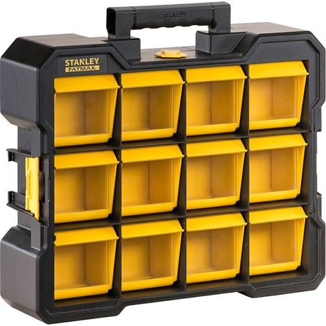 STANLEY FMST81077-1 ORGANIZER CASSETTIERA PORTATILE CON 12 VASCHETTE BASCULANTI