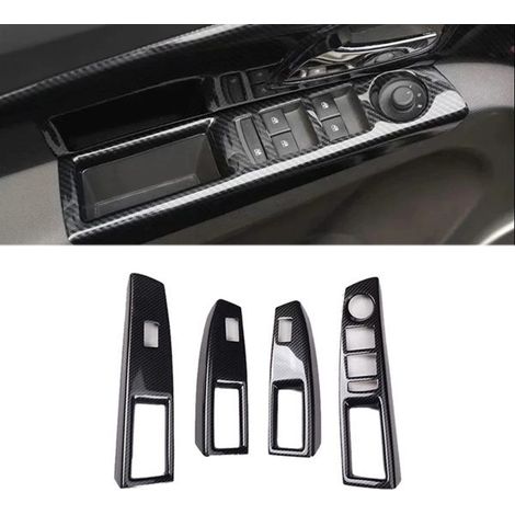 Carbon fiber car wrap for Chevrolet Cruze 2009-2015, with wood-colored interior, center console, gear shift and power windows. (1/5)