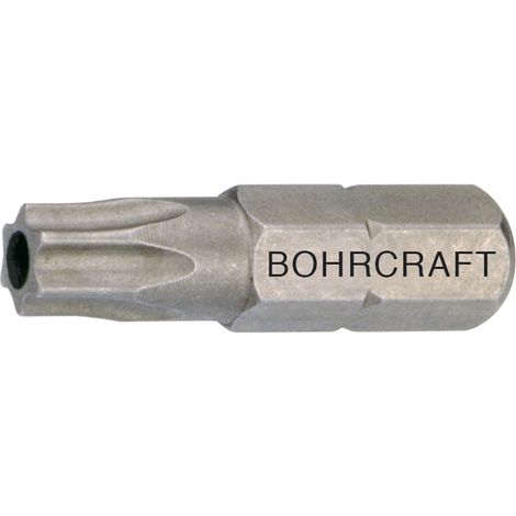 BOHRCRAFT Bit-Einsatz Code 6150  1/4"sechskant TX 40/25 mm Torx® mit Bohrung