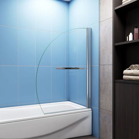 100X150cm Badewannenaufsatz Badewanne 8mm Nano-Glas Duschwand Duschabtrennung B-D2H Duschtür Dusche (1/5)