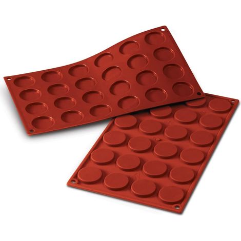 1 Moule à gâteau, Silicone platine, 24 portions, Antiadhésif, Four micro-ondes congélateur, Pâtisserie maison